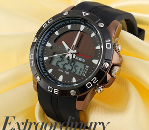 นาฬิกา DFS1028 รุ่นปรับแต่งได้ ของขวัญ นาฬิกาประหยัดพลังงานแสงอาทิตย์ ระบบสองกลไก นาฬิกากีฬากลางแจ้ง นาฬิกาพร้อมเข็มทิศ นาฬิกาทางยุทธวิธี - Product Image 4