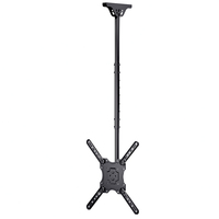 Deckenmontierte TV-Halterung für Flache, Geneigte und Schräge Decken 17 bis 65 Zoll Vollbewegliche Neig- und Schwenkhalterung 75kg Tragkraft VESA 400x400