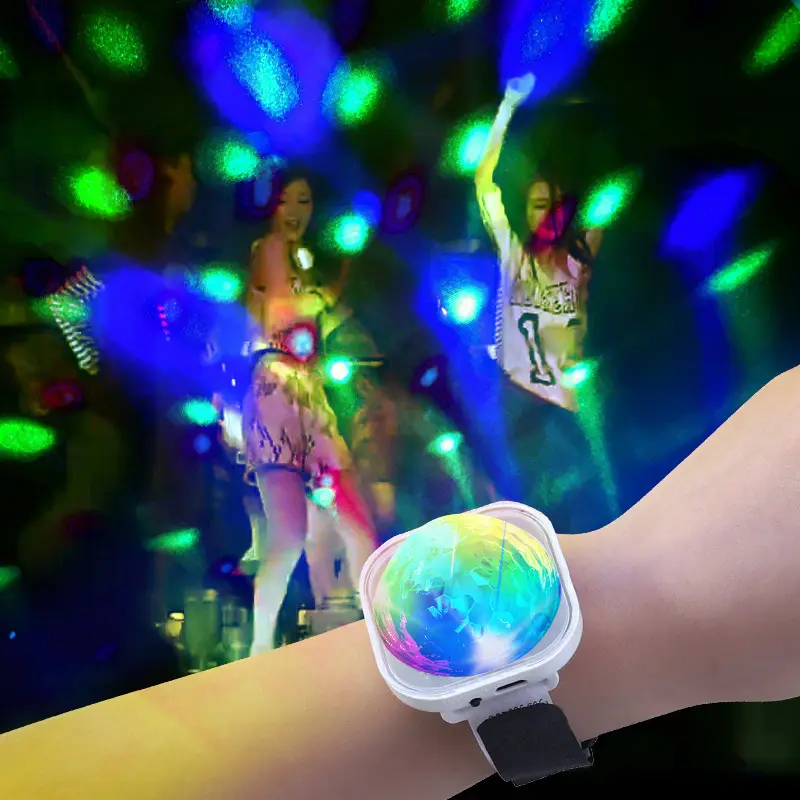 Mini sfera magica di cristallo portatile lampada da atmosfera colorata Party Club Dj Led Rgb discoteca luce mobile effetto palcoscenico