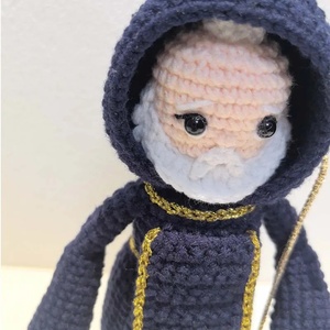 Poupée <span class=keywords><strong>Sao</strong></span>-Bento en coton crocheté faite à la main, tricotée, Jésus, cadeau pour la fête des pères et Noël, décoration de chambre d'enfant, décoration de la maison, ornements - Product Image 5