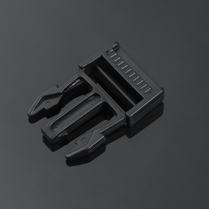 Metal Side Release Buckles Silver Black Durable For Bags Adjustable <b>Webbing</b> Buckles - Product Image 3