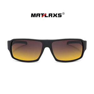 แว่นกันแดดโพลาไรซ์สำหรับผู้ชายจาก Matlrxs UV400กรอบเต็มทรงสี่เหลี่ยมผืนผ้า P9507กีฬากลางแจ้งขับรถ - Product Image 5