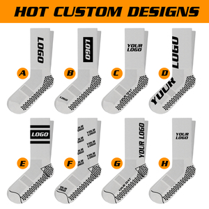 OEM disponible antideslizante deportes transpirable equipo atlético agarre fútbol calcetines multi-estilo para la temporada de primavera al por mayor inferior - Product Image 4