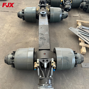 <span class=keywords><strong>Essieu</strong></span> de camion remorque robuste de 60t, 80t, 100t, avec suspension à bogies et suspension à poutre de marche, fourni par l'usine - Product Image 2