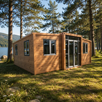 Maison conteneur modulaire pliable respirante avec isolation épaisse/standard pour dortoirs et logements