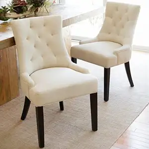Tessuto antiscivolo vari colori disponibili sedia da pranzo minimalista in acciaio inox gambe con leone knock sedia