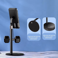 Support de tablette de sol rotatif en acier au carbone magnétique portable + ABS 180 et support de téléphone portable avec hauteur réglable