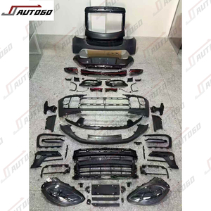 Kit carrosserie pour <span class=keywords><strong>Porsche</strong></span> <span class=keywords><strong>Macan</strong></span> 14-18, mise à niveau vers le modèle 2020, matériau PP+ABS, pare-chocs avant et arrière, phares, feux arrière, diffuseur, coffre, porte arrière - Product Image 3