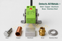 Capteur de proximité inductif carré haute vitesse 700 Hz 5 mm NPN NO blindé avec boîtier ABS pour détection de métaux CNC PLC