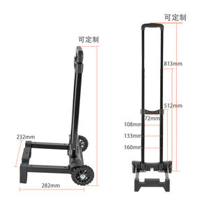 50kg Capacity Foldable Hand Truck with Portable <b>Tool</b> <b>Box</b> Extendable Luggage Bag Easy-to-Use Luggage <b>Trolley</b> - Product Image 3