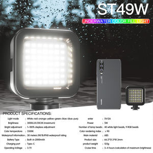 Recargable 30m impermeable bajo el agua <span class=keywords><strong>Mini</strong></span> Luz de relleno lámpara de luz de relleno de buceo luces de vídeo Led en la cámara para Gopro <span class=keywords><strong>Hero11</strong></span> 10 9 - Product Image 5