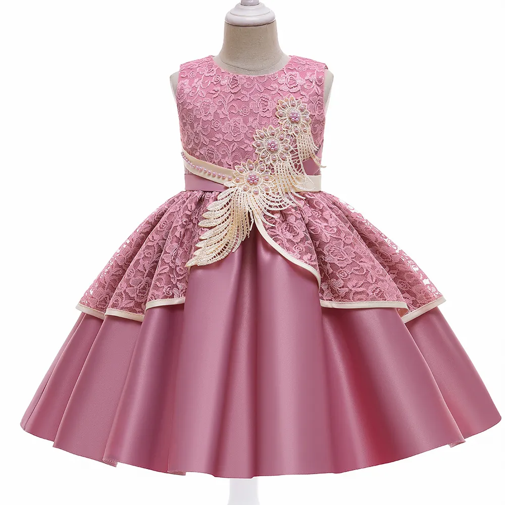 Vestidos de princesa para meninas, vestidos da princesa para crianças de 5 a 10 anos