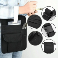 Restaurant Serveur Taille Argent Pochette Sac Restaurant Tablier Sac avec Ceinture Réglable Check Holder Outil Taille Sac Pour Bars Cafés