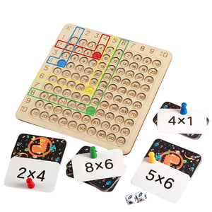Conseil de multiplication de l'éducation précoce des enfants en bois Table arithmétique <span class=keywords><strong>math</strong></span>ématiques enseignement sida jouets éducatifs - Product Image 1