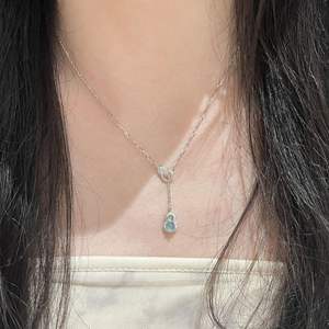 Nouveau collier pendentif en jade vert chalcedoine de style chinois pour femmes, argent pur S925, pendentifs fins, breloques - Product Image 4