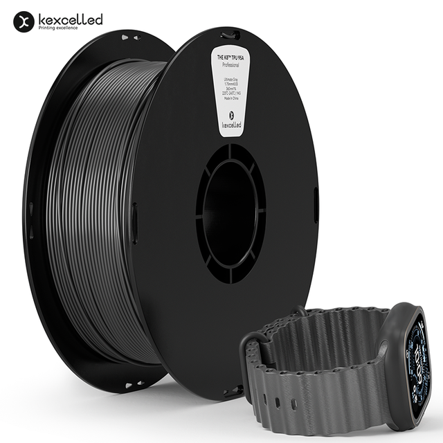 TPU 95A Wear-resistant Soft 3D Filament 1.75mm 1KG/Spool Flexible TPU 3D Printer Filament