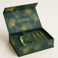 Caja de regalo con imán plegable reciclable de lujo, embalaje de cartón cuadrado personalizado, laminación mate, ventaja UV para papel cuadrado con logotipo