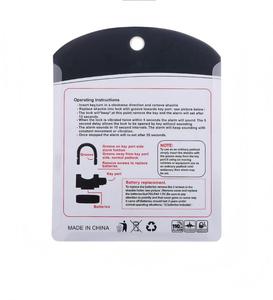 Lucchetto resistente di sicurezza Anti-furto e impermeabile 110dbs blocco allarme moto - Product Image 5