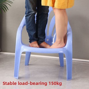Sillón reclinable <span class=keywords><strong>de</strong></span> playa con respaldo alto y brazos, <span class=keywords><strong>de</strong></span> plástico engrosado, diseño campestre francés, para uso doméstico, con pegamento termofusible - Product Image 3