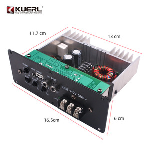 Amplificateur de voiture KUERL 12V 24V 80W RMS 4 Ohm 20Hz-20kHz avec carte audio intégrée pour système stéréo de voiture - Product Image 1