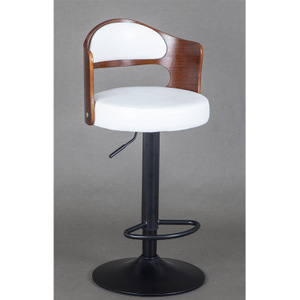 Taburete Alto Giratorio Moderno, Económico y Elegante, con Estructura de Madera Marrón y Metal, para Sala de Estar, Cocina, Bodas y Hoteles - Product Image 6