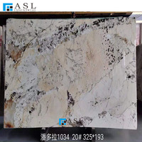 Granite Patagonia de luxe, naturel, translucide, beige et blanc, du Brésil