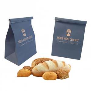 Custom logo Bread Cookies Biscuits Popcorn Paper <b>Bags</b> Bent Tin Tie Food Kraft Paper Upright Packaging <b>Bags</b> - Product Image 1