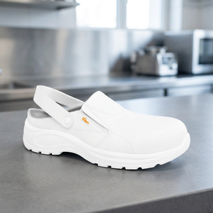 Spagnolo Premium Ultra-leggero e flessibile zoccolo di sicurezza modello TEIDE regolabile con elastico e cinturino pieghevole per il servizio di ristorazione - Product Image 3