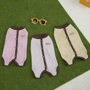 MSYO XL desain bergaris pakaian hewan peliharaan anak anjing setelan pemulihan operasi antilicin untuk kucing anjing grosir rompi Teddy musim semi musim dingin - Product Image 6