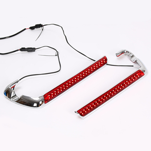 Sacoche de selle Side Marker Light Red Pour 14-UP Harley Touring Road King <span class=keywords><strong>Street</strong></span> Glide - Product Image 3
