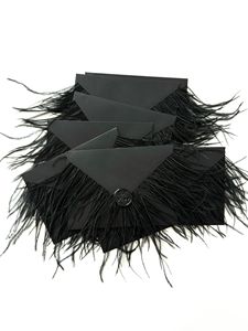 Enveloppe de luxe personnalisée avec fermeture à plumes, perles, écologique, pour cadeau, Saint-Valentin, anniversaire, <span class=keywords><strong>mariage</strong></span>, Thanksgiving, avec logo estampé et doublure - Product Image 1
