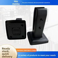 Support de fixation en acier inoxydable pour verre, sans perçage, à poser au sol, pour piscine, balcon, garde-corps d'escalier, compatible carrelage, fabrication de luxe