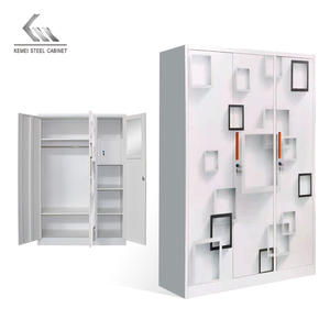 柯美家居婴儿卧室铁4门钢Almirah衣柜厂家直销推拉门衣柜Lemari Pakaian Besi - Product Image 5