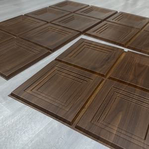 Panneaux muraux 3D à prix d'usine, imitation bois noir, carreaux intérieurs, plafond, panneau décoratif en PVC pour salon, <span class=keywords><strong>fond</strong></span> <span class=keywords><strong>de</strong></span> canapé - Product Image 5