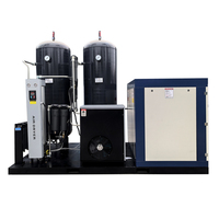 Compresseur d'air à vis 37KW PM VSD 16 bars, refroidi par eau, unité intégrée pour découpe laser fibre haute puissance, atelier de fabrication métallique