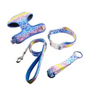 Hot Selling Pet Accessories Interactive Toys Custom Printing Dog Harness Set