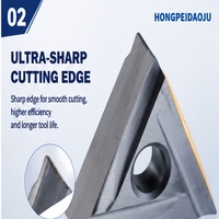 Plaquettes en céramique métallique avancée Lame de coupe triangulaire TNGG160404R-P/TNGG160402R-P pour le tournage et la finition des métaux CNC