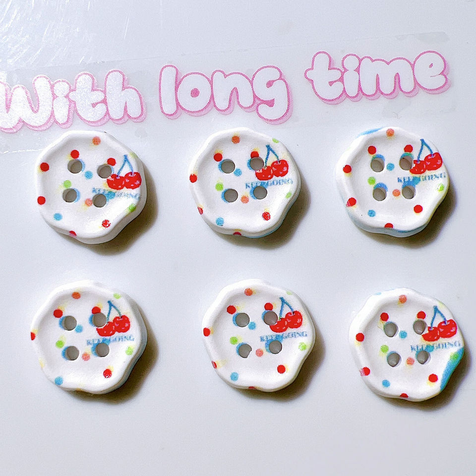 Cartoon Fruit Buttons Resin for Clothes Dress Sewing Decor Handmade ...