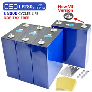 Qishou V3 phiên bản mới gf280k 8000 Vòng đời cấp A 3. 2v280ah 3.2V V3 lifpo4 310ah 280ah Pin LiFePO4 LFP