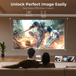 Projecteur intelligent <span class=keywords><strong>Google</strong></span> TV OEM 4K 1080P avec mise au point automatique, <span class=keywords><strong>correction</strong></span> trapézoïdale, Android 11, BT, WIFI6 - Product Image 3