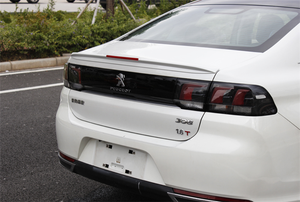 Becquet arrière noir brillant en plastique ABS, aileron postérieur réfléchissant fait de matériau plastique adapté à la <span class=keywords><strong>Peugeot</strong></span> <span class=keywords><strong>308</strong></span>, pour modèle 2016, 2019 — <span class=keywords><strong>308</strong></span> - Product Image 5