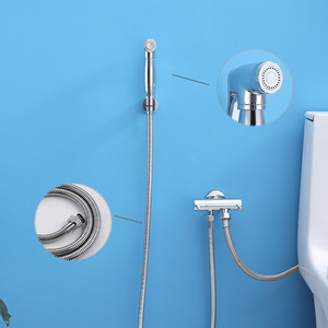 Multifunctional Single-Handle Brass <strong>Bathroom</strong> Faucet Home Toilet Booster Nozzle Soft Brushed Ceramic Valve-for Home Cleaning - Product Image 2