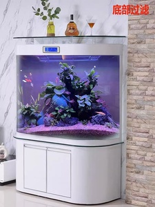 <span class=keywords><strong>Acquario</strong></span> Rettangolare in Vetro YUYI YG-003125 da 500L-1000L con Illuminazione LED, Filtro Ciclico Silenzioso e Mobile - Product Image 6