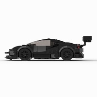 Compatible avec les briques de construction de marque, voiture de course MOC, assemblage éducatif, bricolage, jouet en plastique ABS pour enfants