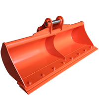 Rainbow Factory OEM MB-1200 Cylinder Mud Bucket 1200mm Jaw Opening Dual Fit 1-80T Excavators untuk Pembersihan Lumpur & Penggalian Parit.
