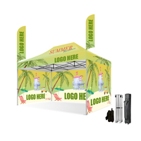Wasserabweisendes, individuell gebrandetes Dachzelt, robustes Outdoor-Faltzelt 10x15ft, Aluminiumrahmen, Messe-Pavillon