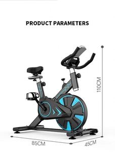 Vélo d'appartement professionnel en métal pour l'exercice à domicile - Écran LCD de haute qualité, volant d'inertie de 5 kg, charge maximale de 150 kg - Product Image 3