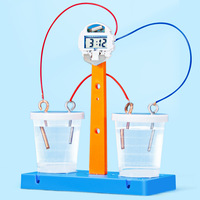Jam Digital Tenaga Air Asin Buatan Tangan, Mainan Perakitan STEM Energi Hijau untuk Proyek Sekolah
