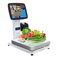 Balance intelligente de tri des légumes et de traitement de la viande Zhongji TS4 pour supermarché avec système d'exploitation Windows compatible avec les smartphones/tablettes