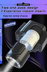 デュアルヘッド大人用セックストイ電動マスターベーター振動伸縮回転カップ航空機デザイン男性用膣シミュレーション - Product Image 4